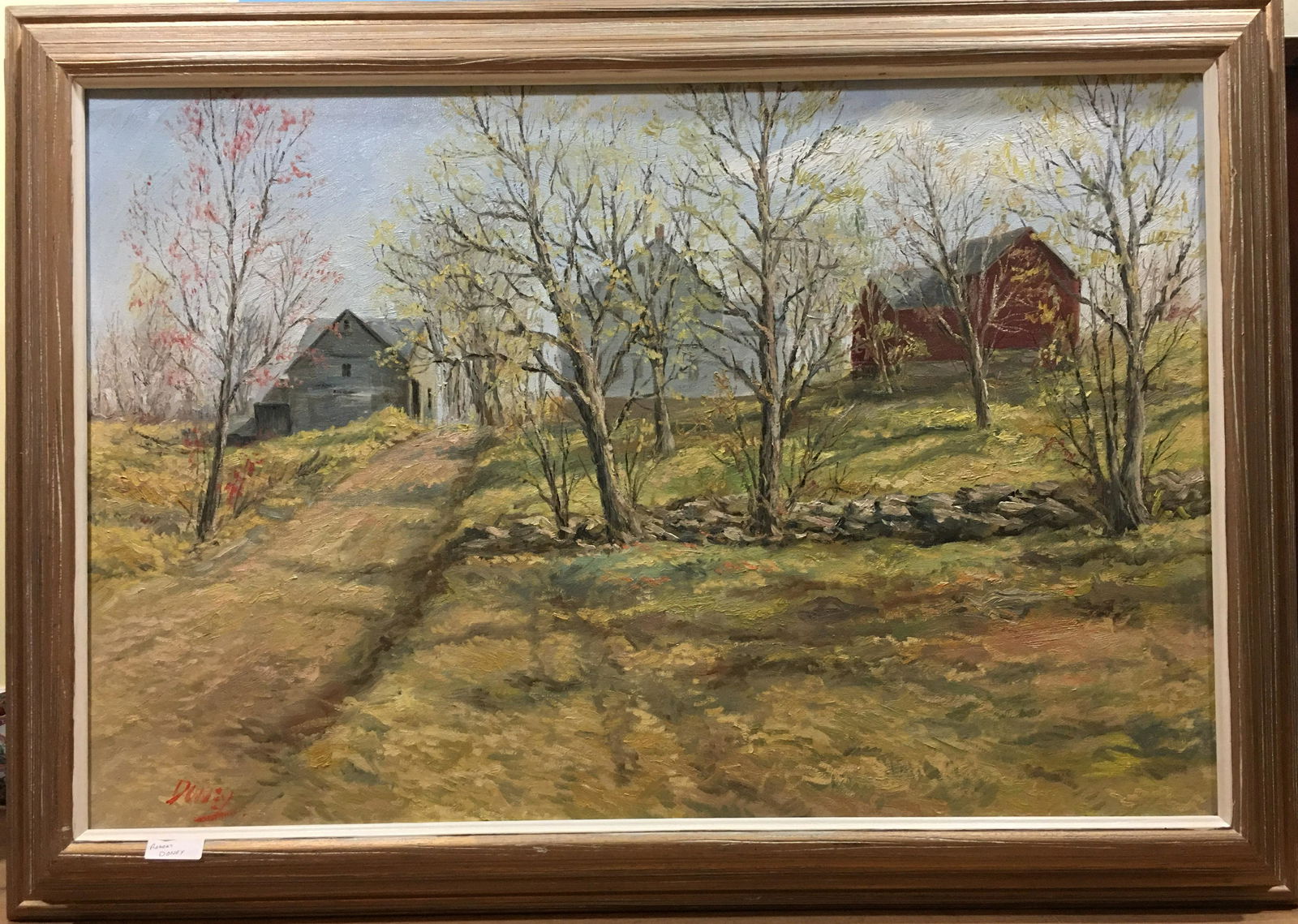 LARGE Oil Painting on Canvas, marked by Robert Doney (1 of 10)