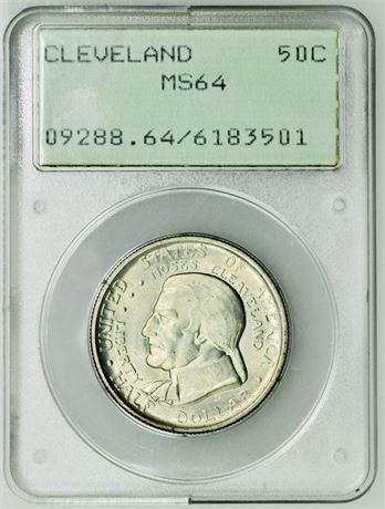 1936 Cleveland Commemorative Half Dollar PCGS OGH MS-64 (1 of 3)
