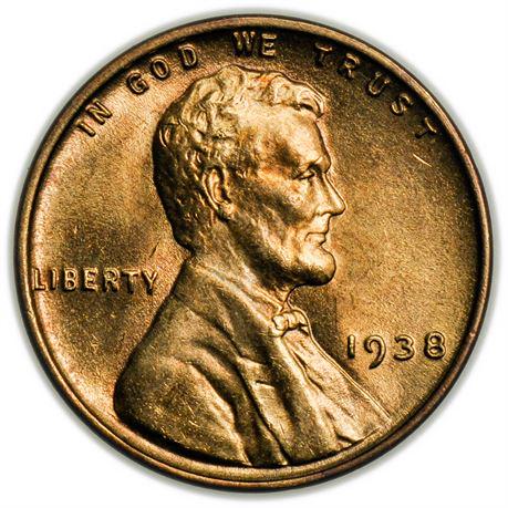 1938 Lincoln Wheat Cent - High Grade (1 of 2)