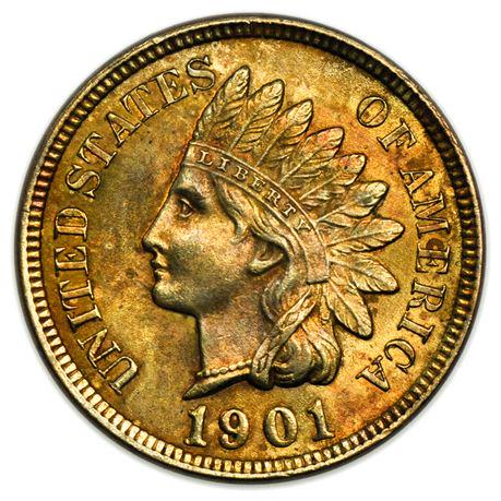 1901 Indian Head Cent - High Grade (1 of 4)