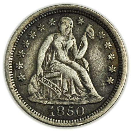 1850 Seated Liberty Dime (1 of 2)