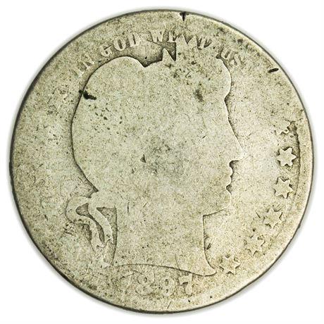 1897-S Barber Quarter (1 of 2)