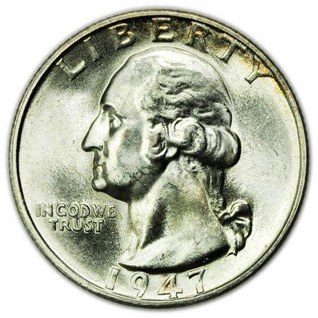 1947-S Washington Quarter - High Grade (1 of 2)