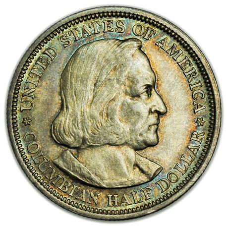 1892 Columbian Exposition Commemorative Half Dollar - (1 of 4)