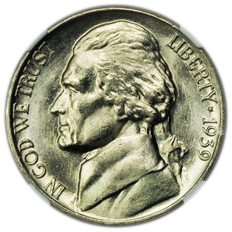 1939 Reverse of '40 Jefferson Nickel NGC MS-66+ 6FS (1 of 3)