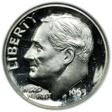1963 Proof Roosevelt Dime NGC PF-68 UCAM (1 of 3)