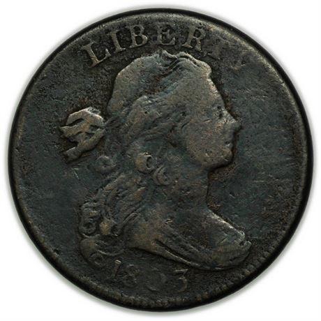 1803 Large Fraction Large Date Draped Bust Large Cent (1 of 2)