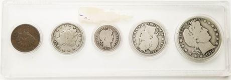 Barber Half Dollar, Quarter, Dime Set (1 of 3)