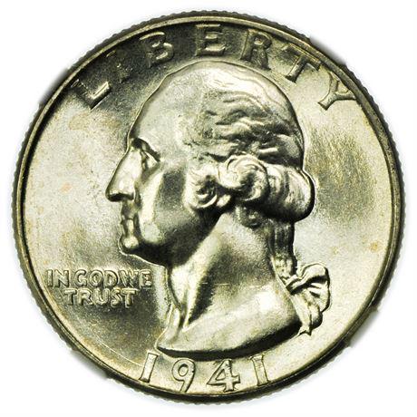 1941 Washington Quarter NGC MS-66 (1 of 3)