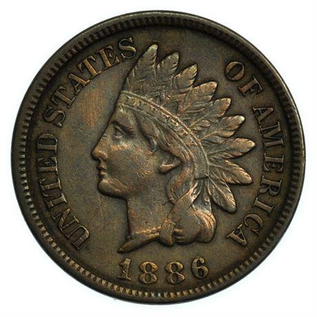 1886 Type 2 Indian Head Cent - High Grade (1 of 2)