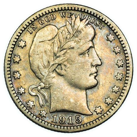 1915-S Barber Quarter - High Grade (1 of 3)