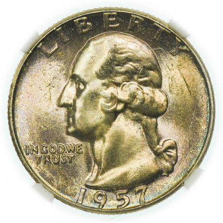 1957 Washington Quarter NGC MS-65 (1 of 4)