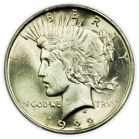1922 Peace Dollar PCGS MS-64 (1 of 3)