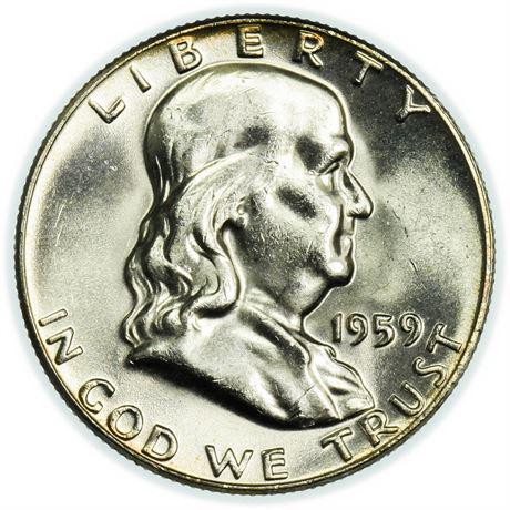 1959 Franklin Half Dollar - High Grade (1 of 2)
