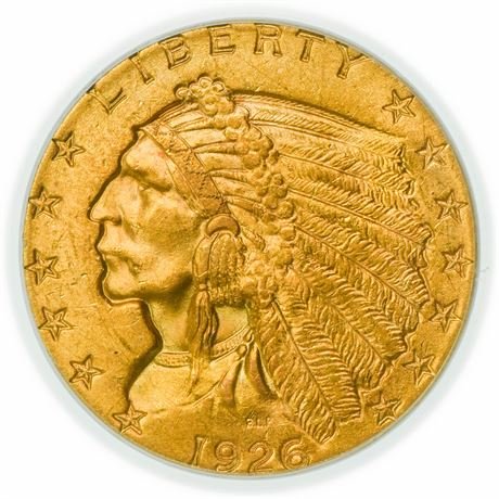 1926 $2.50 Indian Head Gold PCGS MS-64 (1 of 3)