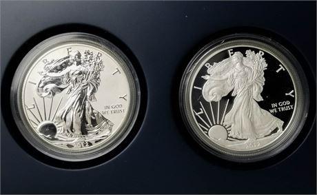 2012-W San Francisco Two Coin Silver Eagle Set (1 of 3)