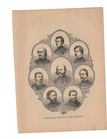 Union High Command Vintage Steel Engraving (1 of 2)