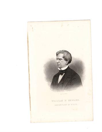 William H Seward Vintage Steel Engraving (1 of 2)