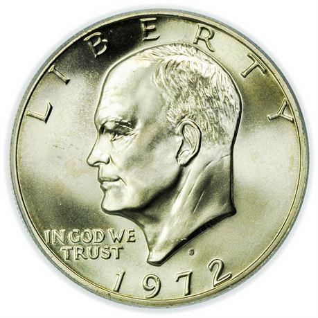 1972-S Silver Eisenhower Dollar PCGS MS-67 (1 of 3)