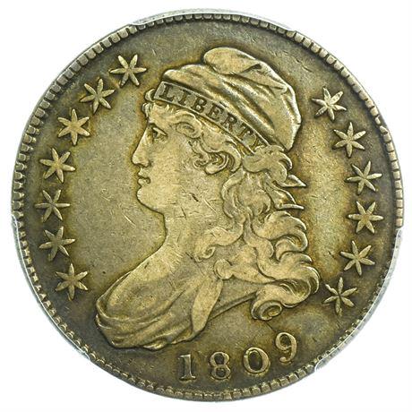 1809 XXX Edge Capped Bust Half Dollar Overton-102 PCGS (1 of 3)