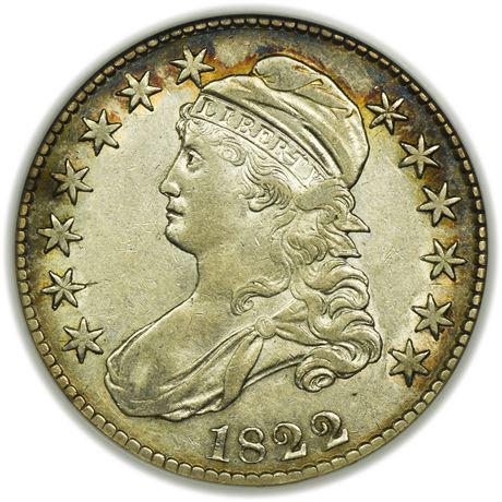 1822 Capped Bust Half Dollar Overton-114 NGC EF-45 (1 of 5)