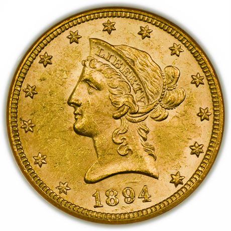 1894 $10 Liberty Head Gold Eagle NGC MS-62 (1 of 3)
