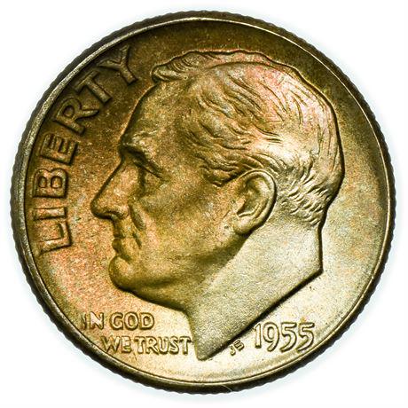 1955 Roosevelt Dime - High Grade - Nice Toning (1 of 2)