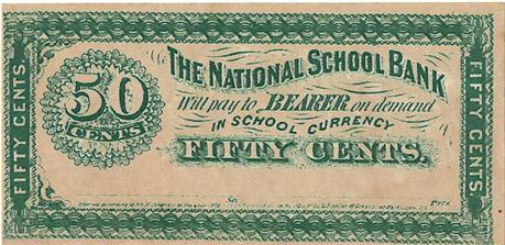 National School Bank 50 Cents Obsolete Note - High (1 of 2)