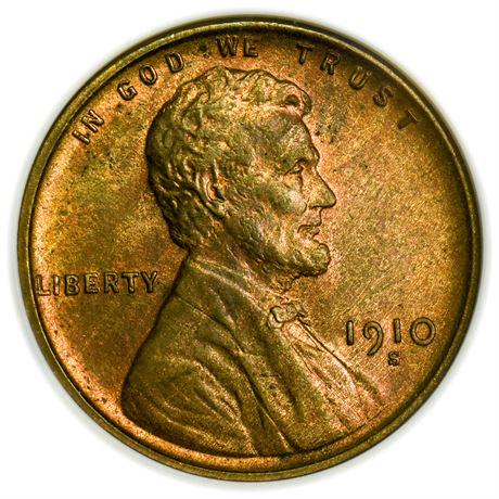 1910-S Lincoln Wheat Cent NGC MS-63 RB (1 of 3)