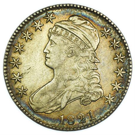 1821 Capped Bust Half Dollar Overton 104a. R2. (1 of 3)