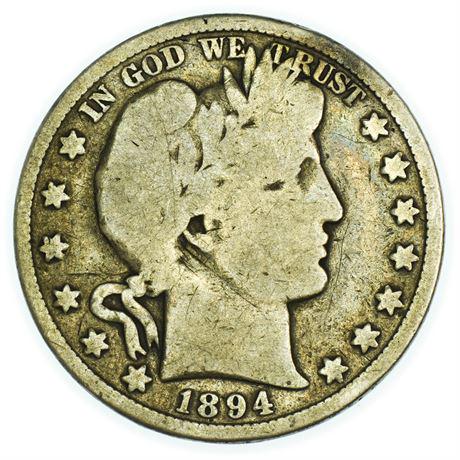 1894 Barber Half Dollar (1 of 2)