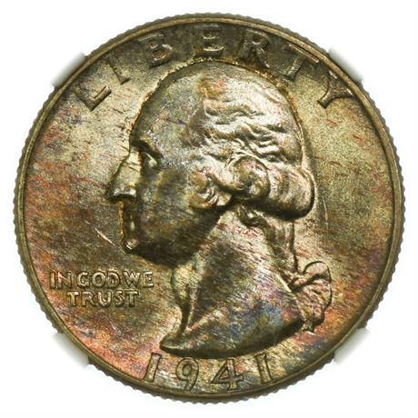 1941 Washington Quarter NGC MS-65 (1 of 5)