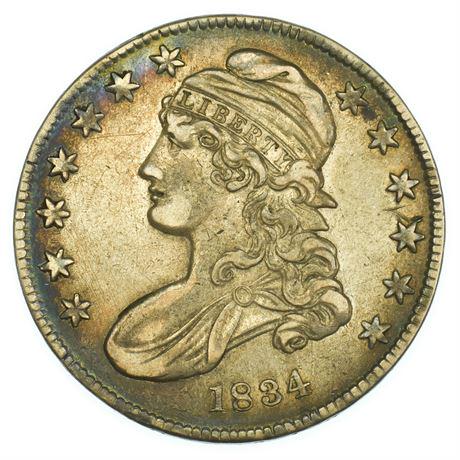 1834 Small Date, Small Letters Capped Bust Half Dollar (1 of 4)