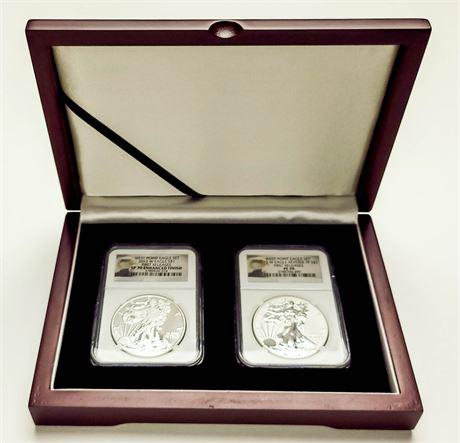 2013 West Point Silver Eagle Set Enhanced Finish and (1 of 3)