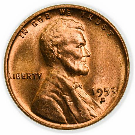 1953-D Lincoln Wheat Cent (1 of 2)