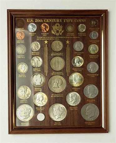 20th Century Type Coins - Framed (1 of 5)