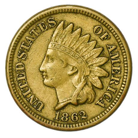 1862 CuNi Indian Head Cent (1 of 2)