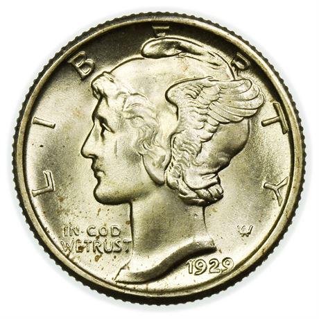 1929 Mercury Dime FSB (1 of 2)