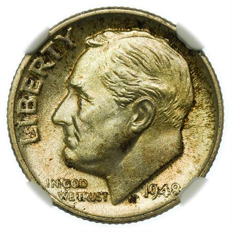 1948-D Roosevelt Dime NGC MS-66 FT (1 of 4)