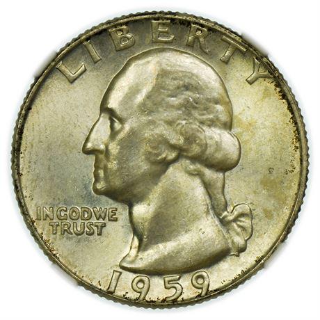 1959-D Washington Quarter NGC MS-66 (1 of 3)