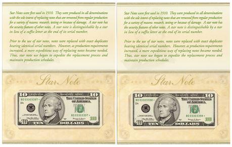 Group of 2 Consecutive 1999 $10 Federal Reserve Star (1 of 3)