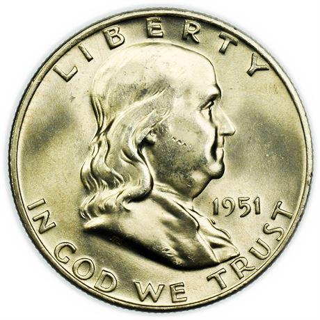 1951-D Franklin Half Dollar FBL (1 of 2)