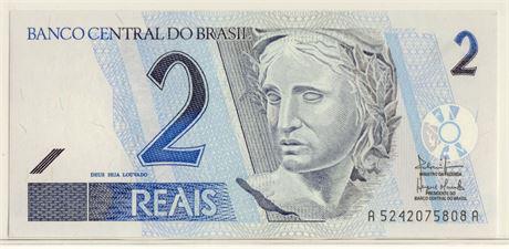 BRAZIL. P#219-b ND(2001-) Two Reais CGA MS-68 (1 of 3)