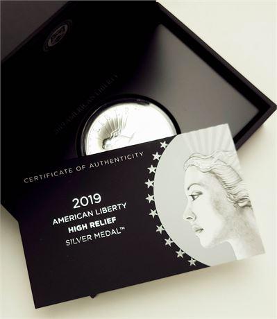 2019 2.5oz High Relief Gold Medal United States Mint (1 of 4)