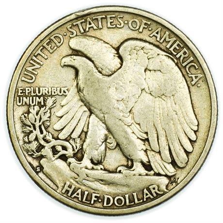 1927-S Walking Liberty Half Dollar (1 of 2)