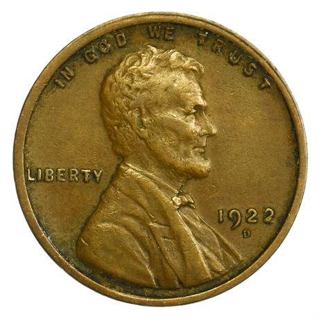 1922-D Lincoln Wheat Cent (1 of 2)
