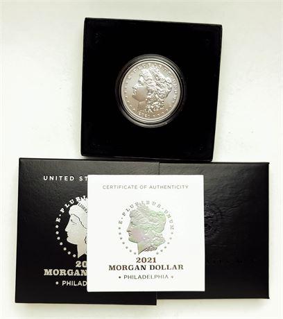 2021 Morgan Dollar - Philadelphia US Mint (1 of 3)