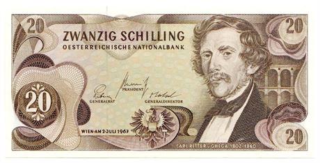 Austria P#142 1967 20 Schilling Looks UNC (1 of 2)