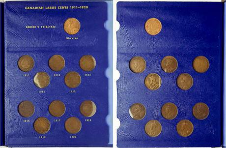Canada High Grade Partial Large Cent Album (1 of 4)