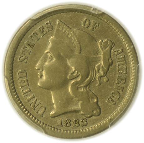 1882 CuNi Three Cents PCGS VF-35 (1 of 3)